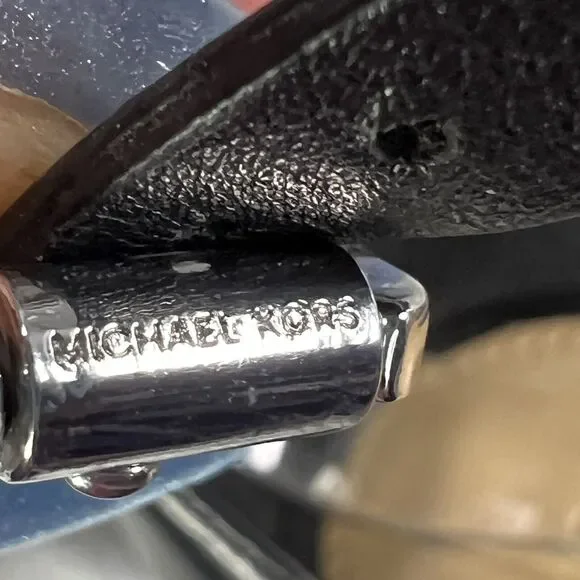 Michael Kors Valencia Studded Stiletto Heels Women's 5.5 Black Silver Worn 2x - Picture 12 of 16